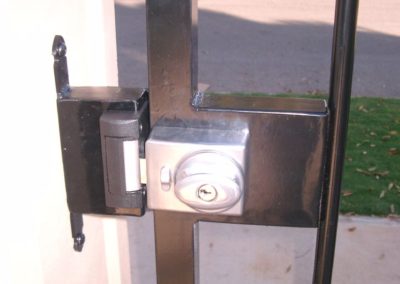 lockable-deadlock-installed-in-a-metal-entrance-gate